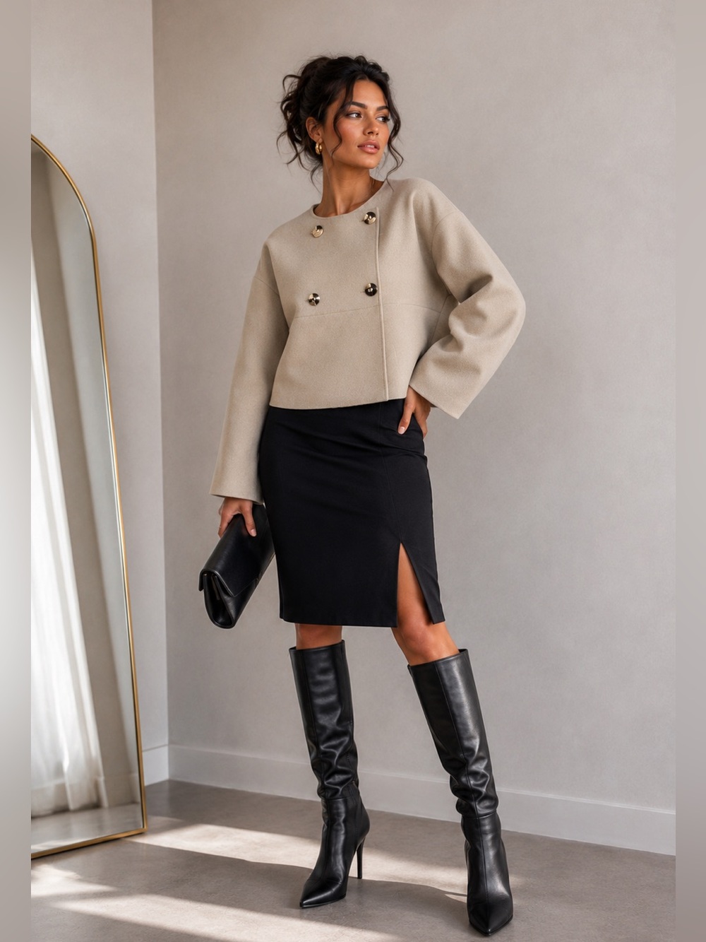 Zara Knit Wrap Blazer/Cape!